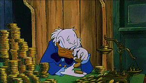Gif animé Picsou argent